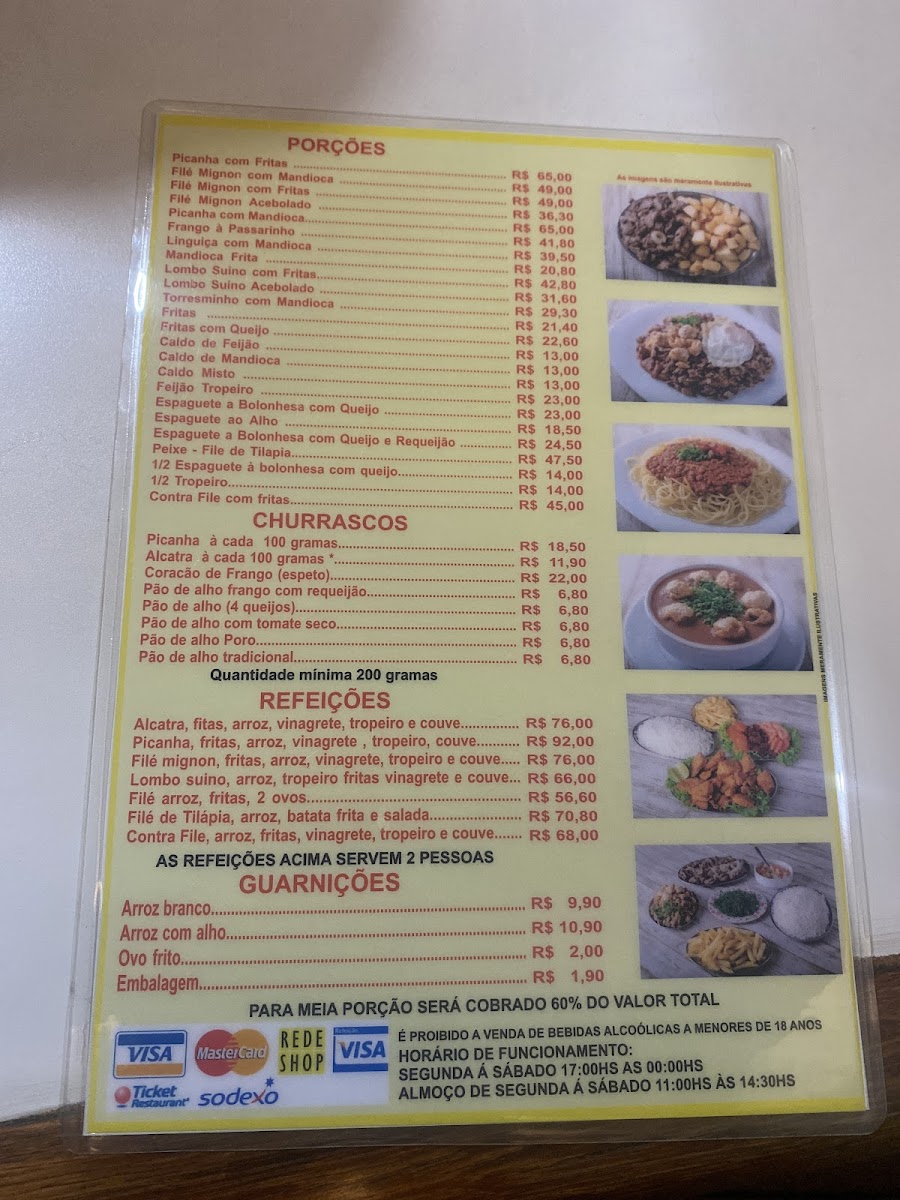 Menu Churrascaria Tik & Top-1