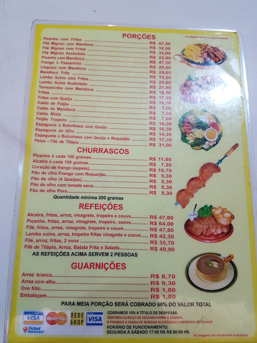 Menu Churrascaria Tik & Top-4